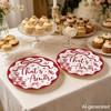 That's Amore Paper Plates, Thats Amore Party Decorations, Red and