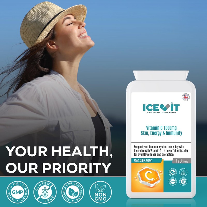 Vitamin C 1000mg – 120 Tablets | High Strength Immune
