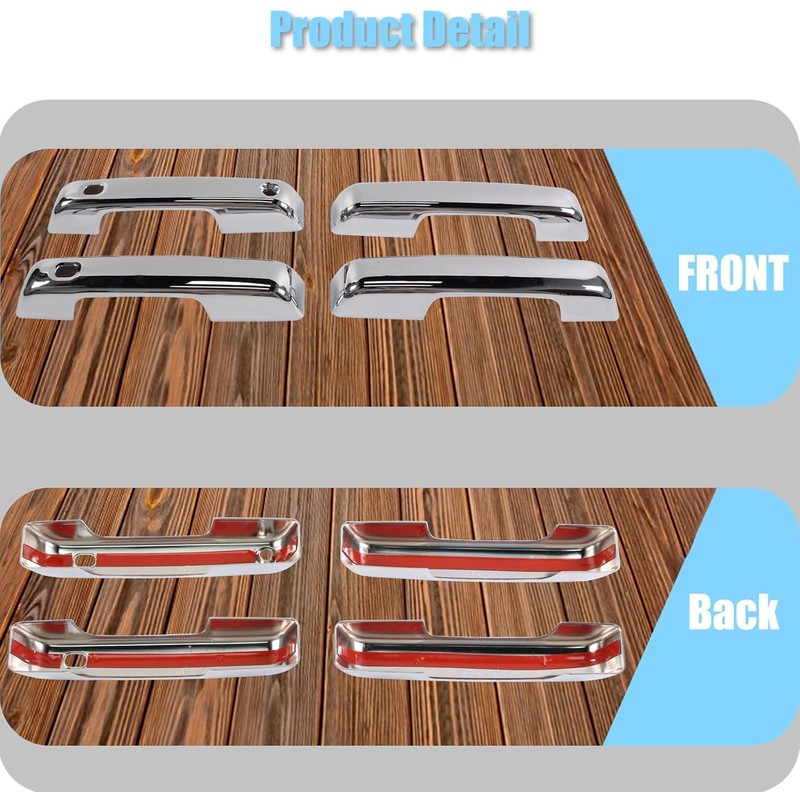 AUCERAMIC Chrome Mirror Caps Fit for Ford F150 2021 2022