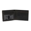 CTM Mens Leather Expandable Wallet with Bill Compartment, charcoal