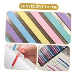 Operitacx 40 Blatt Bunte Haftnotizen Anmerkungsregisterkarten Bunte Lesestreifen Tragbare Satzmarkierungen Farbige Kleberegisterkarten Notizbuch Tabs Leseregisterkarten Haushalts