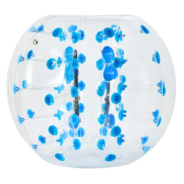 Happybuy Inflatable Bumper Ball 4 FT / 1.2M Diameter, Bubble Soccer, Blow It Up in 5 Min, Inflatable Zorb Ball for Adults or Children (Blue Dot)