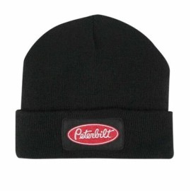 BDA Peterbilt Motors Trucks Black Winter Knit Cuff Beanie Stocking Cap
