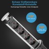 Socket Plug, Retractable Socket with USB Table Power Strip 4-Way
