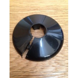 Talon Black Plastic Pipe Cover pk of 2 for 15mm Pipe