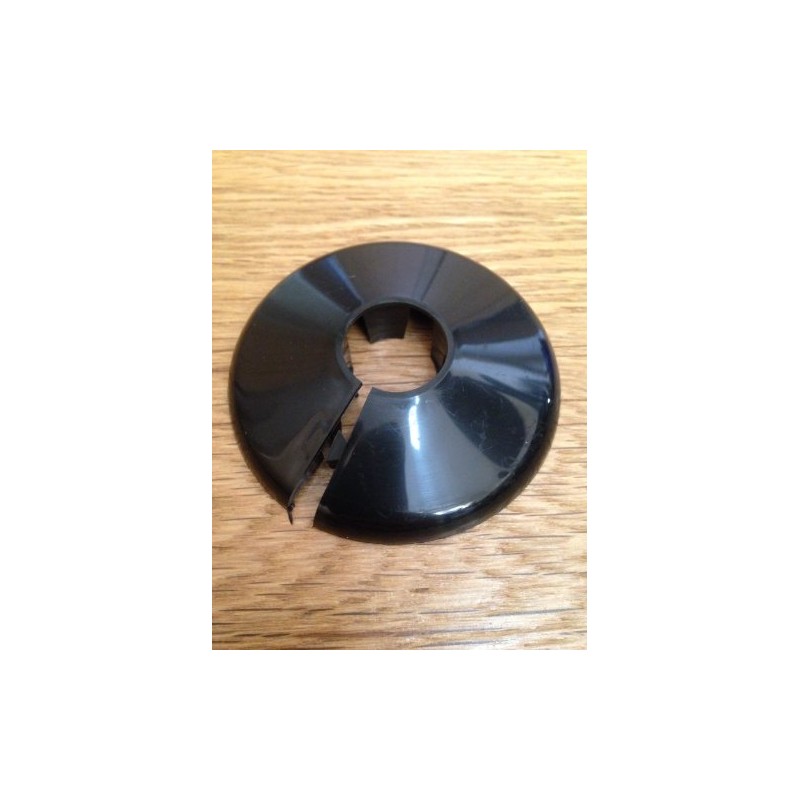 Talon Black Plastic Pipe Cover pk of 2 for 15mm