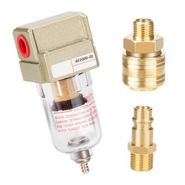 Namvo Compressed Air Water Separator 1/4 Inch Pressure Regulator Water Separator Compressed Air Filter For Pressure Regulator Pneumatic Compressor