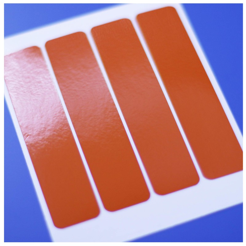 Safe-Tee ORANGE Reflective MOTORCYCLE HELMET Stickers - Complies with French