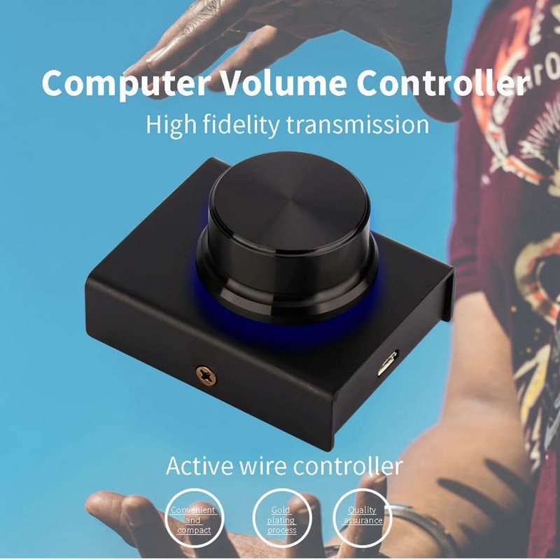 Hopbucan USB Computer Volume Controller Multimedia PC Speaker External Audio