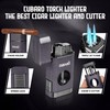 CUBARO Cigar Lighter with V Cutter – Triple Jet Torch