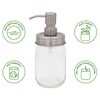 Mason Jar Lifestyle Satin/Brushed #5 Stainless Steel Threaded Soap Pump