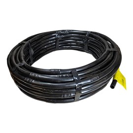 Dripworks Drip Irrigation Tube 100' Roll, Black (1/2" Drip Emitter Tubing 9" Spacing, Low Density Polyethylene (LDPE))