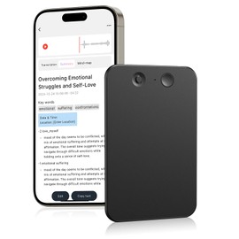 AI Voice Recorder,64GB Note Voice Recorder with Transcribe,Mind Mapping & AI Summary,Digital Voice Recorder with App,Audio Recorder for Lectures,Phone Calls,Meetings,Interviews Etc