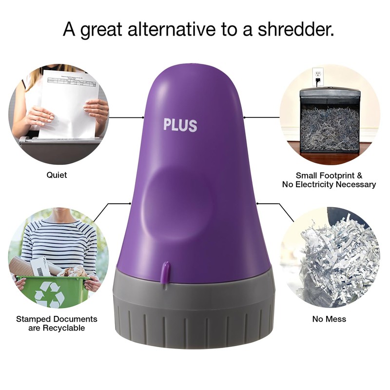 ID Defender Large Premium Stamp Roller, Purple (1-Pack, Large)