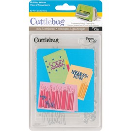 Cuttlebug A2 Cut and Embossing Sets, Birthday Wishes