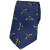 Soprano Navy Bumble Bee Luxury Silk Tie (Navy)