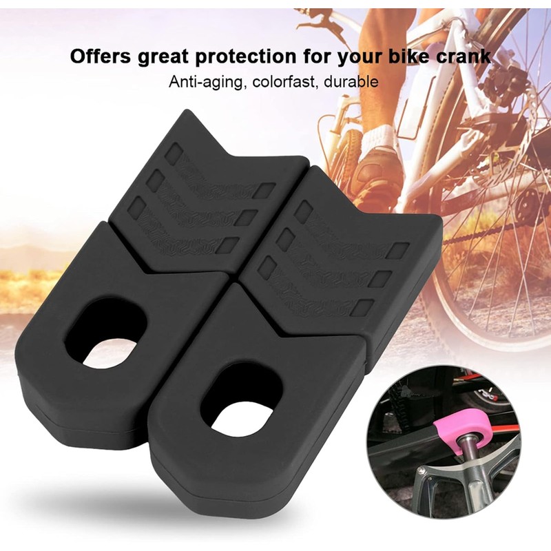 Alomejor 1 Piar Crank Cover Protector de Brazo de Funda