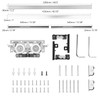 36-48" Heavy Duty Hidden Sliding Barn Door Hardware and Track,