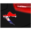 Croatia Car Sticker Sticker In National Colours