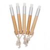 Bamboo Pore Cleansing Brush, Pencil Type Wooden Stick Bamboo Brush 10ea