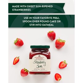 Stonewall Kitchen Strawberry Jam 12.5 Ounce Pack of 2 Gourmet Spread