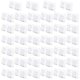 40Pcs Hooks for Outdoor String Lights Clips Command Hooks Clips with Adhesive Strips - No Damage,No Holes,Waterproof and UV-Resistant,for Indoor Outdoor Party Decor Festival Lights