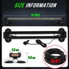 34inch 166 LED Emergency Rooftop Strobe Lights Bar Flashing Safety