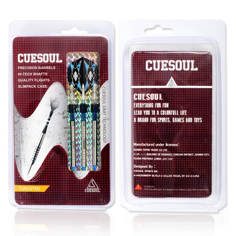 CUESOUL Black Scorpion Swords Series Soft Tip Darts 18g Barrel