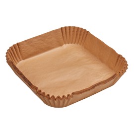 Chef Aid Square Paper Air-Fryer Liners, Pack of 40 with each liner measuring 20cm X 20cm, an air-fryer essential