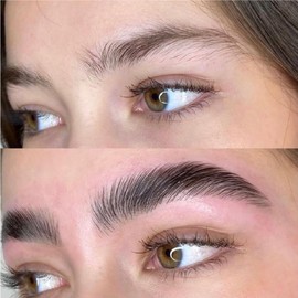 LIVIA Eyebrow Lamination & Black Color Kit – DIY Brow Lift & Definition for Fuller, Darker & Thicker Brows – Long-Lasting, Salon-Quality Results at Home – Gentle Formula – 3 Applications