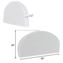 Univivi Shoulder Covers for Clothes (Set of 15) Breathable Garment Dust Covers Protectors with 2" Gusset for Suit, Coats, Jackets, Dress Closet Storage