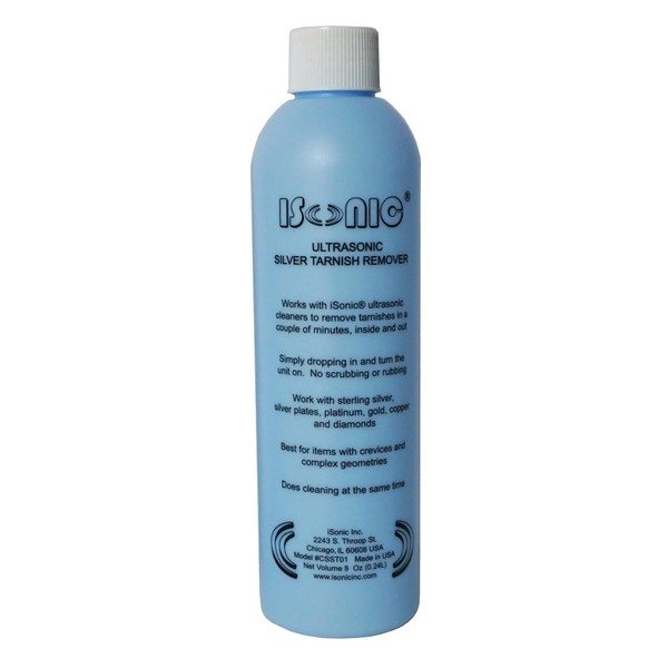 iSonic CSST01 Ultrasonic Tarnish Remover, 8 fl. oz. Bottle (Do Not Dilute)