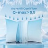Luxear Cooling Pillow Cases, 2 Pack Queen Size Arc-Chill Q-max