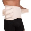 Channo Men's Women's Double Fit Strong Back Belt, Beige (vison).