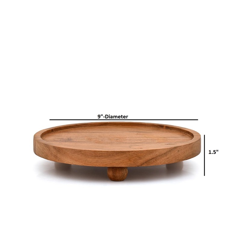 Mahasu Pedestals Decorative Tray Riser, Corner Tray Plant Stand, Coffee