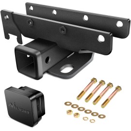 Nilight 2 Inch Rear Bumper Tow Trailer Hitch Receiver Kit for Jeep Wrangler JL JLU 18-21