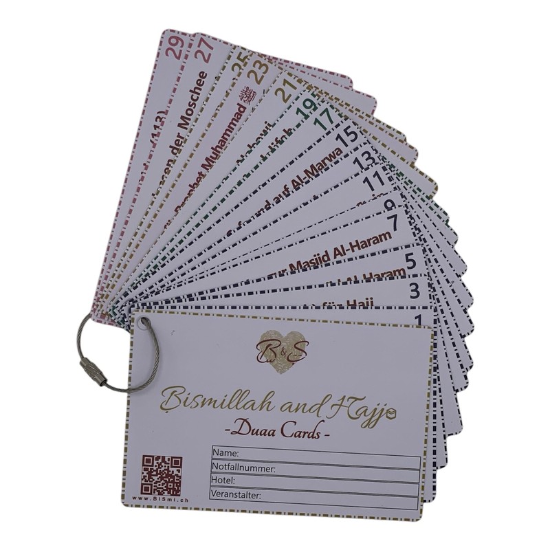 Bismillah and Hajj - Duaa Cards & Guide for Hajj