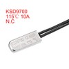 sourcing map KSD9700 Thermostat 115°C N.C 10A Metal Bimetal Temperature