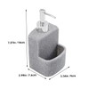 CAXUSD Multi-use Dish Soap Dispenser Sponge Holder for Kitchen Bathroom
