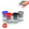 4 PCs Pencil Sharperner with Container Dual Holes (8mm, 12mm)-
