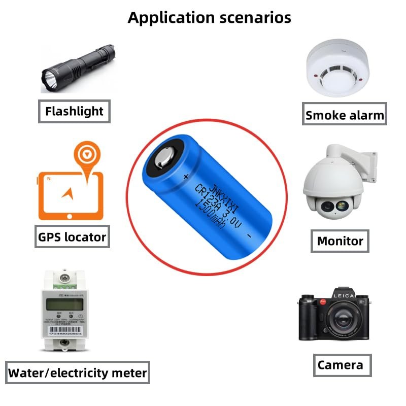 JNKXIXI CR123A 3V Lithium Battery (8)