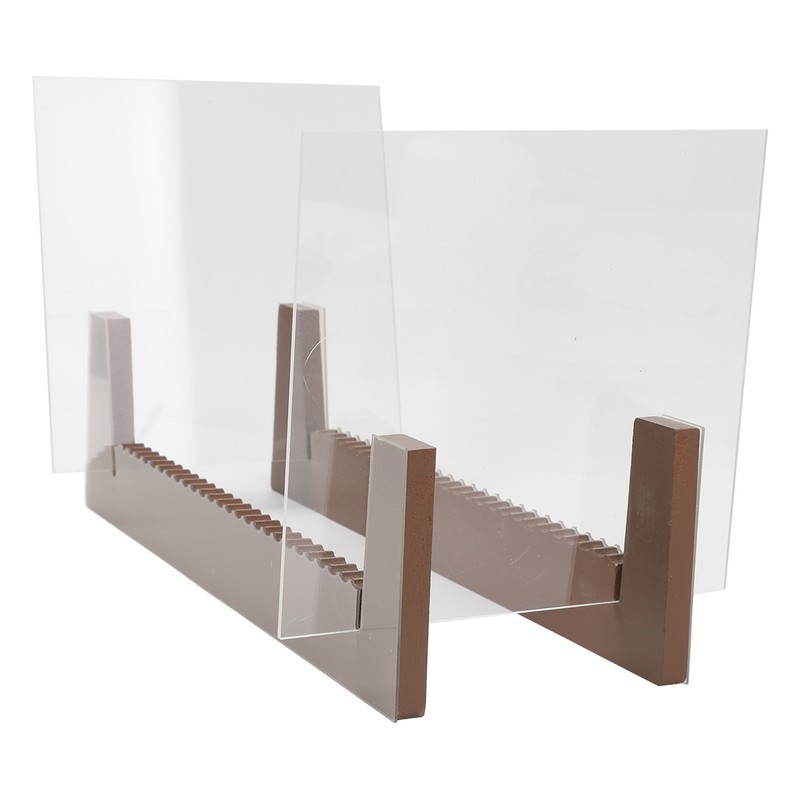 Vinyl Record Storage Holder Wooden Acrylic Multifunctional Retro Vinyl Record
