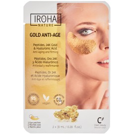 Iroha Divine Collection Augenpads Extra Firmness mit 24 K Gold und Collagen, 2 Stück