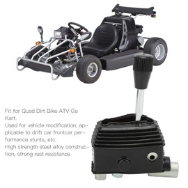 ATV Gear Shifter Lever, Motorcycle Hand Gear Lever Shifter with Rubber Gaiter Steel Alloy for Quad Dirt Bike ATV Go Kart