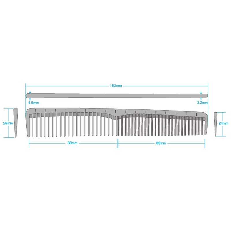 Uehara Cell Tough Comb CB-85 Hair Brush, 1 Piece
