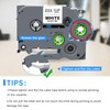 UniPlus 6 x Compatible Tze 6 mm 0.24 Label Tape