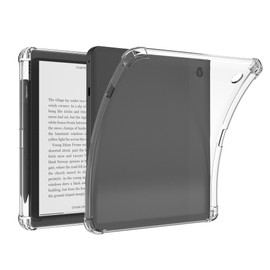 LaoShuSheng Clear Case for 8" Kobo Sage (2021 Released) - Slim Lightweight TPU Transparent Flexible Soft Back Shell Cover with Pen Slot (Clear)