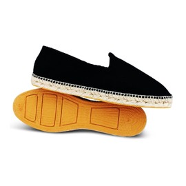 weltenmann Corralejo Coloured Slip-On Cotton Espadrilles with Shoe Bag, 41-46, Handmade in Spain, Vulcano