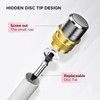 Capacitive Disc Tip Stylus Pen and Magnetic Cap Compatible with