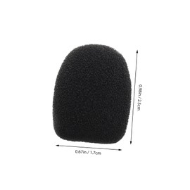 SUPVOX 6pcs Mini Windscreen Sponge Cover for Lavalier Lapel Microphone Foam Cover Lavalier Protector for Wireless Headset Mic Suitable for Interviews and Recordings